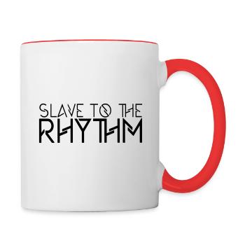 Slave to the Rhythm - Tasse zweifarbig - Weiß/Rot - Rechts