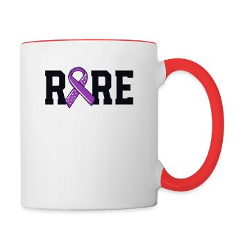 Rare Disease Mastocytosis Awareness Mast Cell - Contrasting Mug - white/red - Right