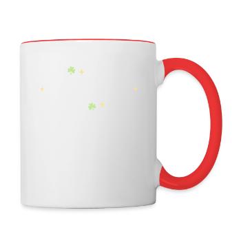 Coordonnatrice des manigances Enseignante de maternelle rue - Mug contrasté - blanc/rouge - Droite