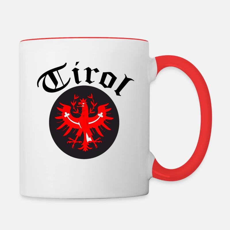 Tirol - Contrasting Mug - white/red