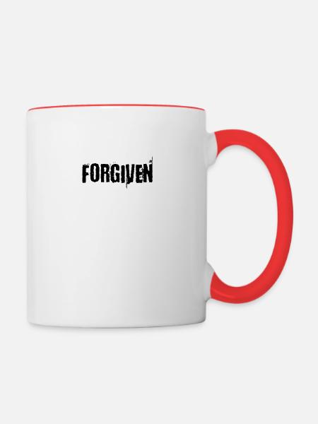 Vergeben - Tasse zweifarbig - Weiß/Rot