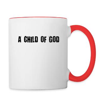 A child of God - Contrasting Mug - white/red - Right
