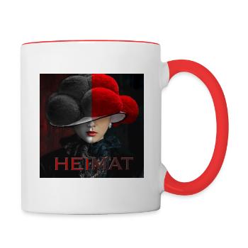 Schwarzwald Lady Art Heimat - Tasse zweifarbig - Weiß/Rot - Rechts