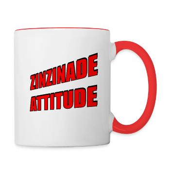Zinzinade 02 - Tasse zweifarbig - Weiß/Rot - Rechts