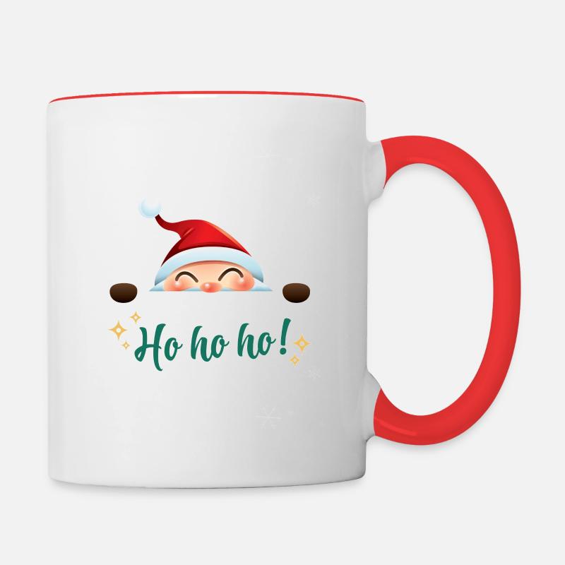Ho,Ho,Ho! - Tasse zweifarbig - Weiß/Rot