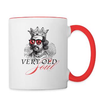 OLD SOUL 2 - Contrasting Mug - white/red - Right