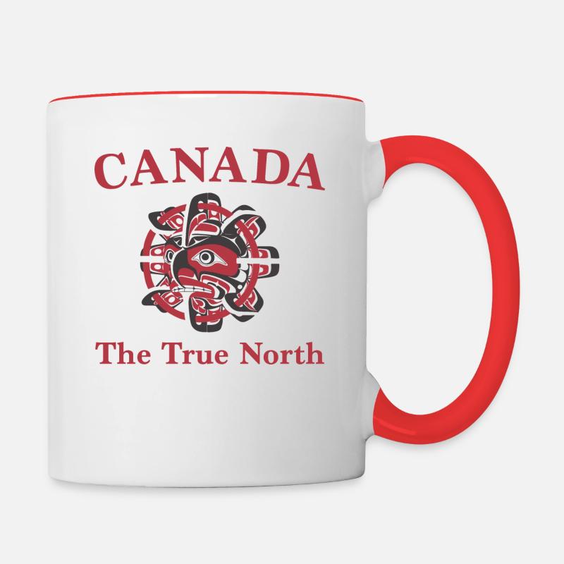 Canada - Haida Eagle - The True North - Tasse zweifarbig - Weiß/Rot