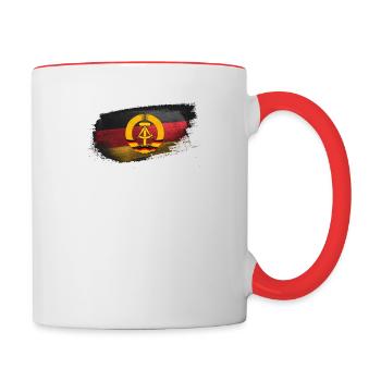 Vorwärts immer rückwärts nimmer2 - Tasse zweifarbig - Weiß/Rot - Rechts