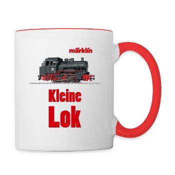 Märklin Kleine Dampflok - Tasse zweifarbig - Weiß/Rot - Rechts
