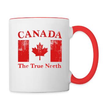 Canada - The True North - Contrasting Mug - white/red - Right