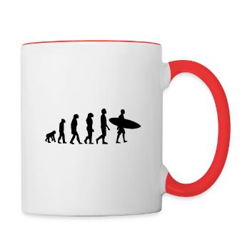 SURF EVOLUTION - SCHWARZ - Tasse zweifarbig - Weiß/Rot - Rechts