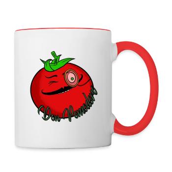 Don Pomodoro - Mug contrasté - blanc/rouge - Droite