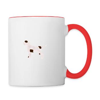 Lagotto Romagnolo - Tasse zweifarbig - Weiß/Rot - Rechts