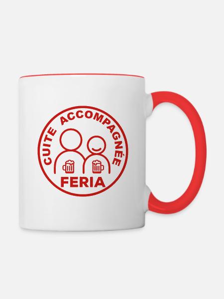 Aperitif-Messe - Tasse zweifarbig - Weiß/Rot