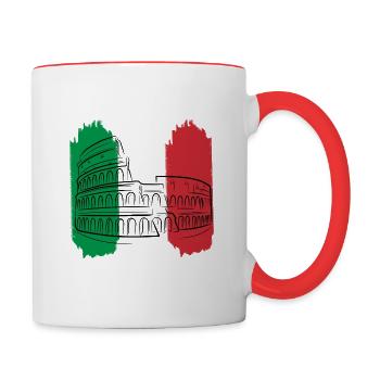 Rome - Contrasting Mug - white/red - Right