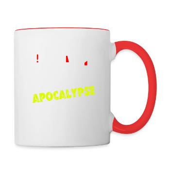Vier Reiter der Modernen Apokalypse Nerd Gamer - Tasse zweifarbig - Weiß/Rot - Rechts