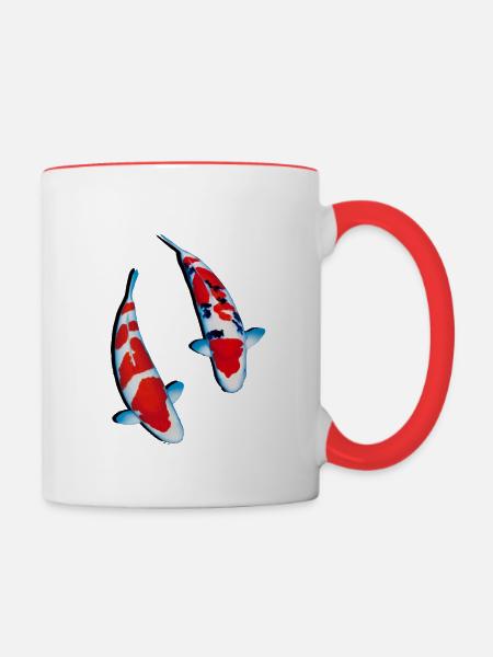 Cape koi koaku sanke - Mug contrasté - blanc/rouge