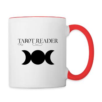 Tarot Reader - Tasse zweifarbig - Weiß/Rot - Rechts