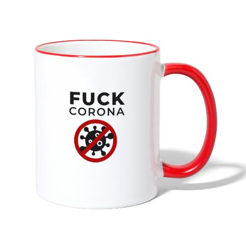 Fuck Corona (DR26) - Tasse zweifarbig
