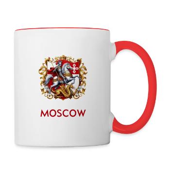Moscow - Tasse zweifarbig - Weiß/Rot - Rechts