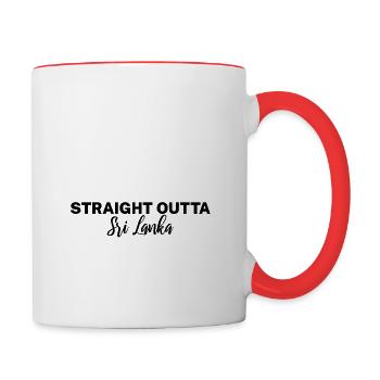 Sri Lanka - Mug contrasté - blanc/rouge - Droite