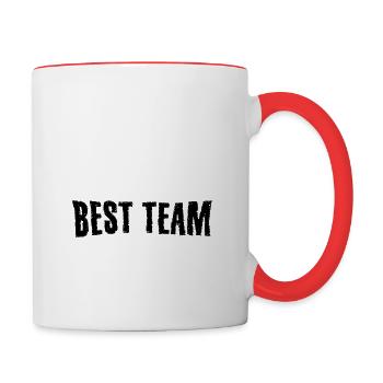 Best team community - Contrasting Mug - white/red - Right