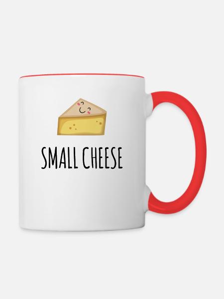 Kleiner Käse - Tasse zweifarbig - Weiß/Rot