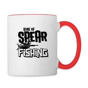 KING OF SPEARFISHING - Contrasting Mug - white/red - Right