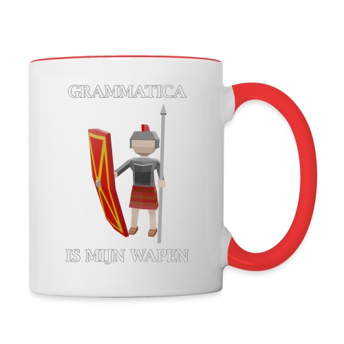 Grammatica is mijn wapen (Nederlands) - Contrasting Mug