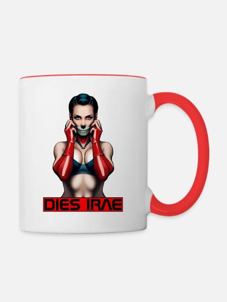 Ketzerin - Tasse zweifarbig - Weiß/Rot