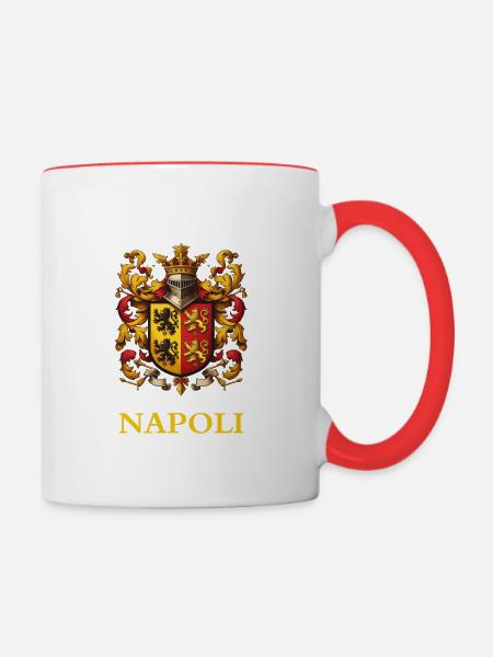 Napoli - Tasse zweifarbig - Weiß/Rot