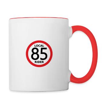Local Rider 85 - Mug contrasté - blanc/rouge - Droite