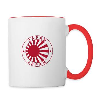 Japan - Tasse zweifarbig - Weiß/Rot - Rechts