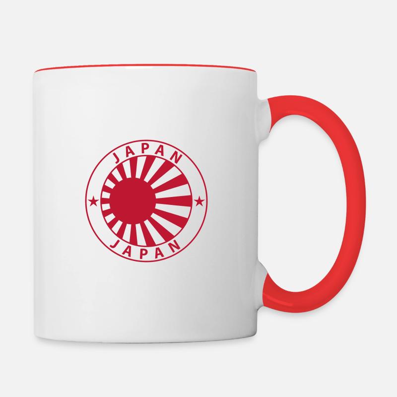 Japon - Mug contrasté - blanc/rouge