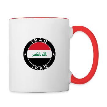 Irak - Tasse zweifarbig - Weiß/Rot - Rechts