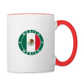 Mexiko - Tasse zweifarbig - Weiß/Rot - Rechts
