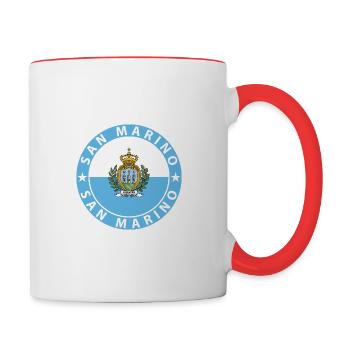 San Marino - Tasse zweifarbig - Weiß/Rot - Rechts