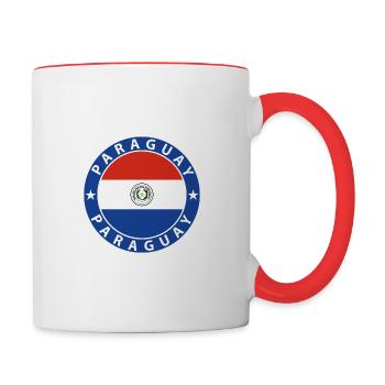 Paraguay - Tasse zweifarbig - Weiß/Rot - Rechts