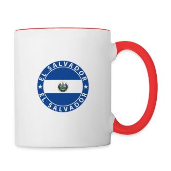 El Salvador - Contrasting Mug - white/red - Right
