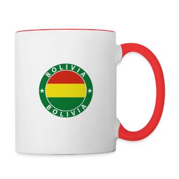 Bolivia - Tasse zweifarbig - Weiß/Rot - Rechts