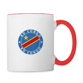 RD CONGO - Tasse zweifarbig - Weiß/Rot - Rechts