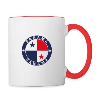 Panama - Tasse zweifarbig - Weiß/Rot - Rechts