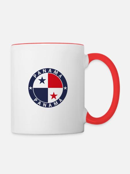 Panama - Mug contrasté - blanc/rouge