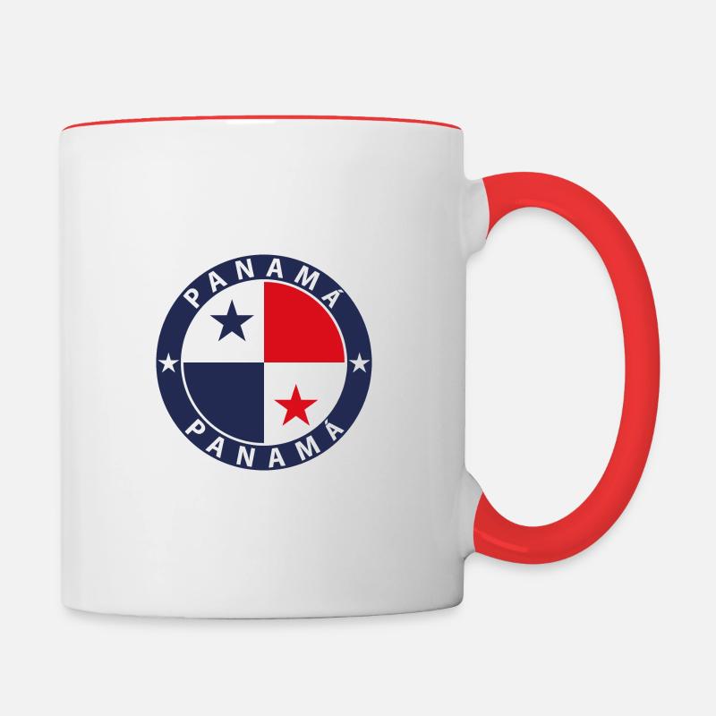 Panama - Mug contrasté - blanc/rouge