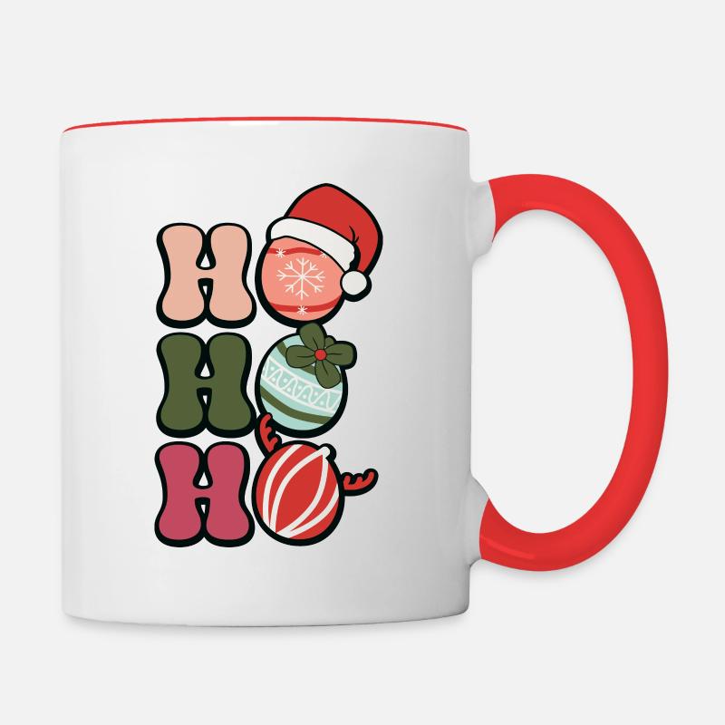 HoHoHo - Contrasting Mug - white/red