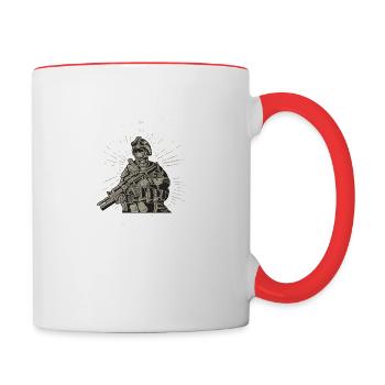 soldier - Contrasting Mug - white/red - Right