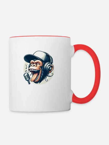 SING SING SING - Tasse zweifarbig - Weiß/Rot