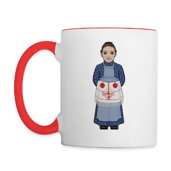 Karin Larsson - Mug contrasté - blanc/rouge - Gauche