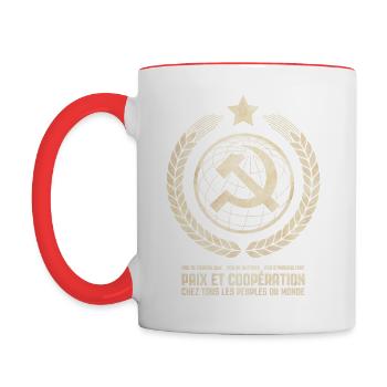Communist Internationalism - Contrasting Mug - white/red - Left