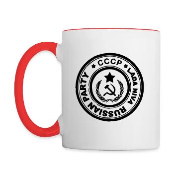 Russian Party Collection - Mug contrasté - blanc/rouge - Gauche